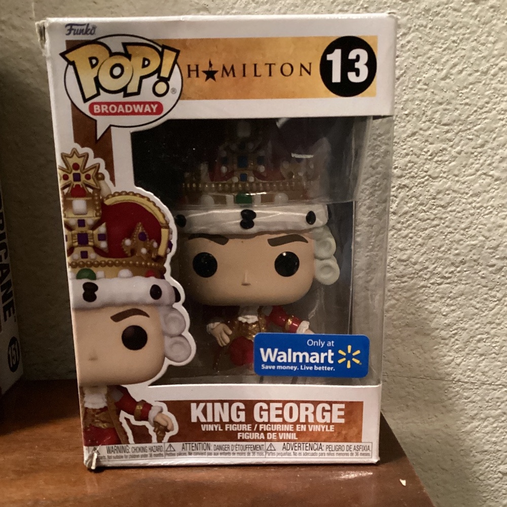 Funko Pop Broadway King George #11 Hamilton Vinyl Bobblehead Figure Walmart